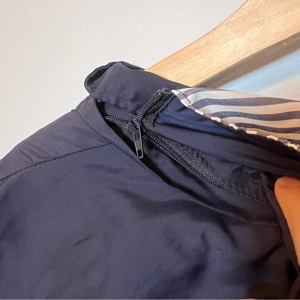 BBX Lephsnt Waterproof Rain Jacket Women’s M Navy Blue Hooded Windbreaker Coat - Picture 9 of 9